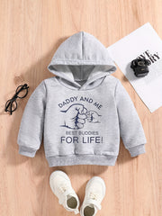 Fist Letter And Sunflower Print Baby's Sweatshirt