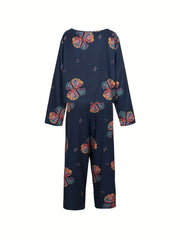 Women's Plus Floral Print Top & Pants Set