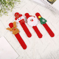 Christmas Bracelets Cartoon Plush Pop Circles - Set of 12pcs
