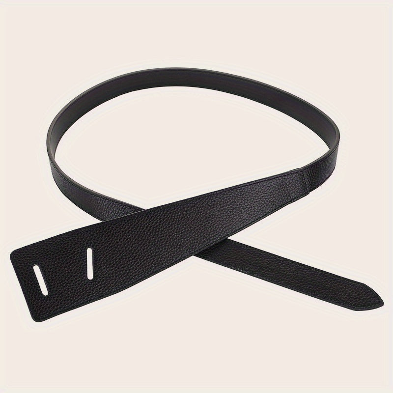 Knotted PU Leather Belt Casual Wide Coat Dress Girdle For Women