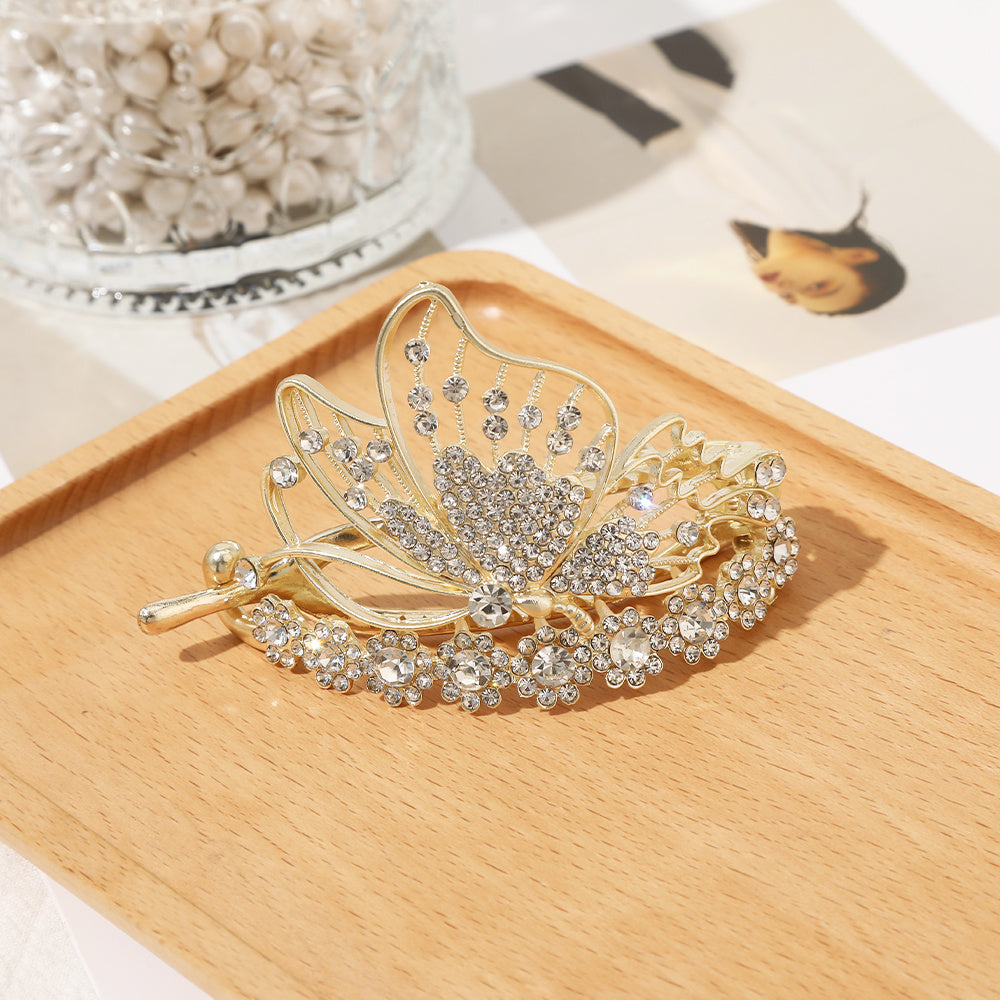 Rhinestone Hair Claw Clip Tassel Butterfly Hairpin Headwear Barrettes