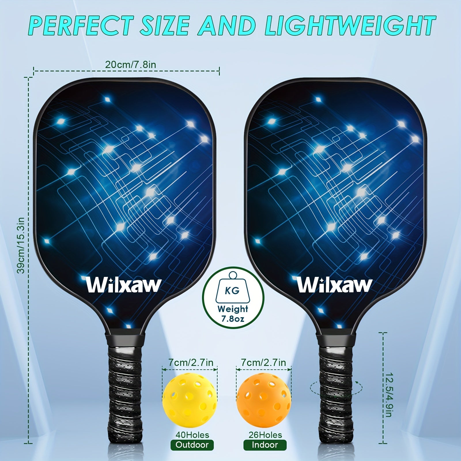 Complete Pickleball Set - Paddles, Balls, Sweatbands, Ball Pickers