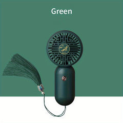 Chinese Style Mini Fan Handheld Fan USB Rechargeable Tassel Portable Fan