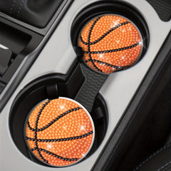 2pcs Basketball Coaster DIY Diamond Painting Car Coasters