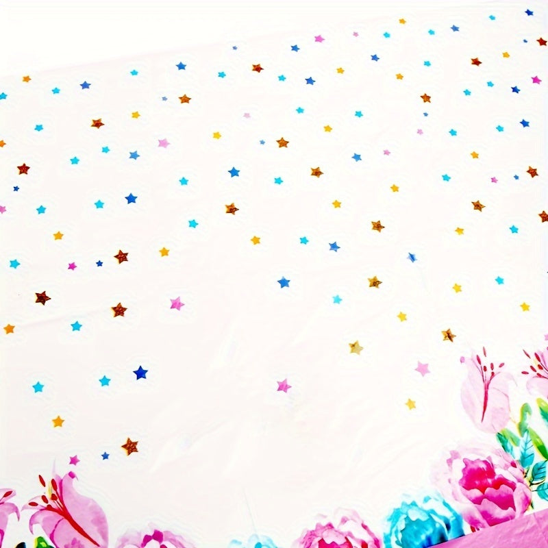 Unicorn Tablecloth for Birthday Party Decoration