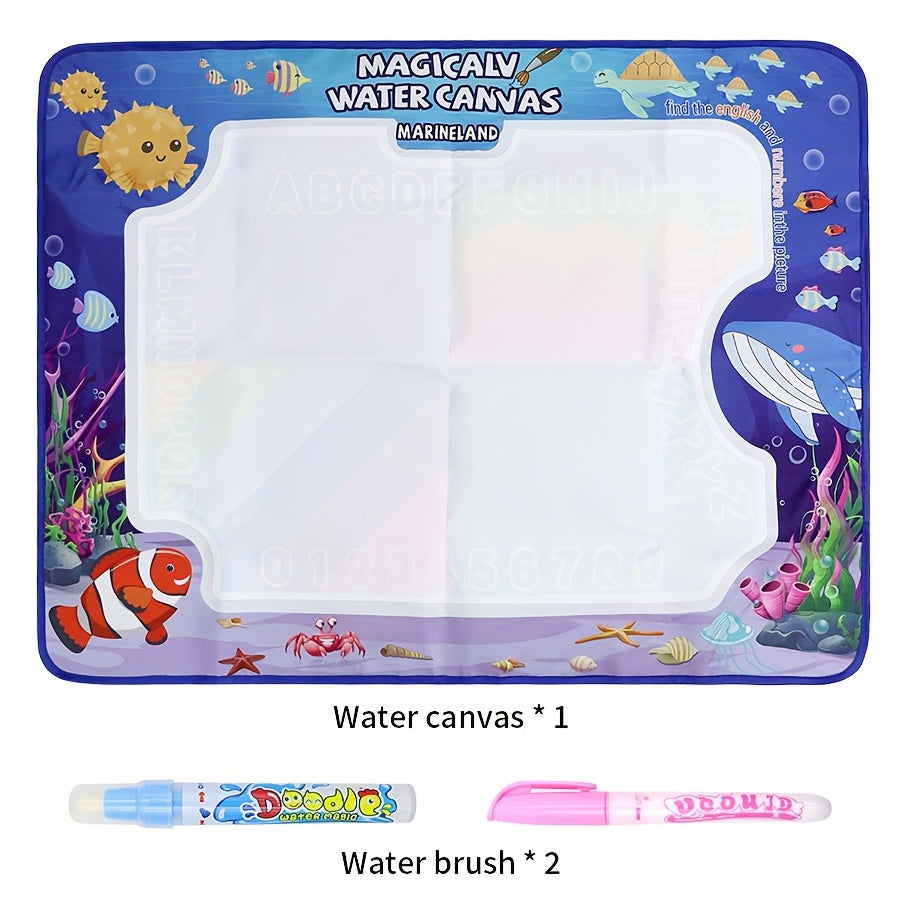 Magic Water Canvas Graffiti Mat Washable Kids Art Mat with Water Painting