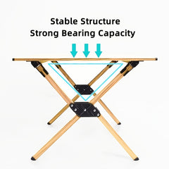 Portable Aluminum Camping Table for 5-7 People