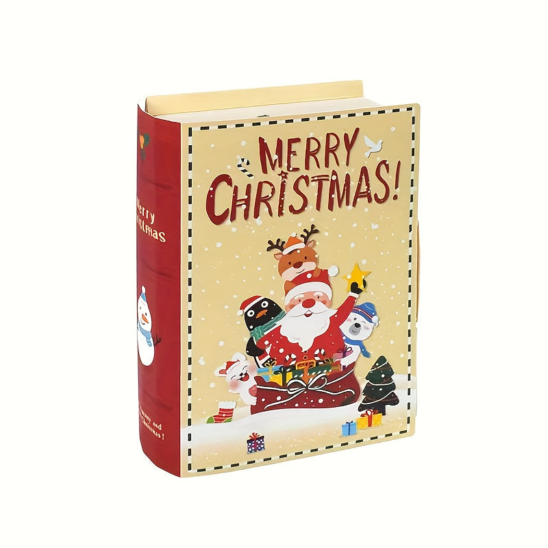 5pcs Christmas Book Paper Snack Candy Cookie Decor