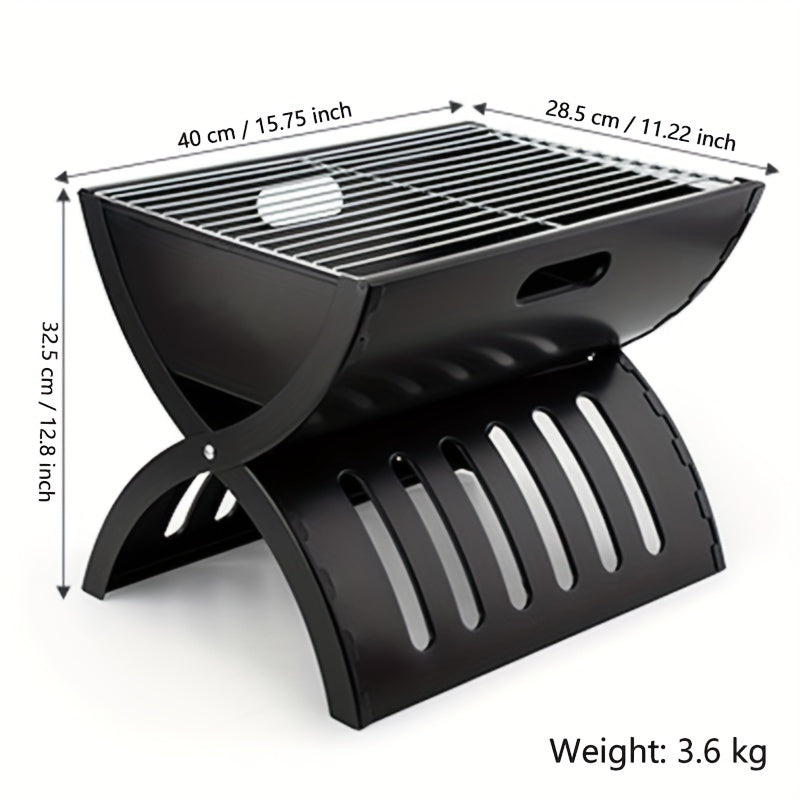 Foldable Portable Charcoal BBQ Stove for Outdoor Picnic Camping