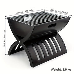 Foldable Portable Charcoal BBQ Stove for Outdoor Picnic Camping