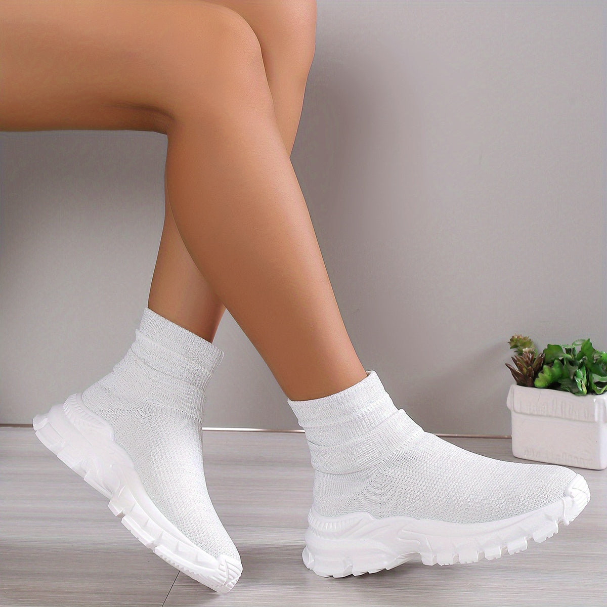 Women's Lightweight Mesh Breathable Sock Shoes Comfortable Sport Shoes