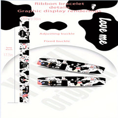 Cartoon Cow Pattern Bracelet Waterproof Wristband