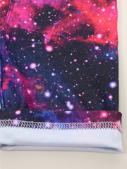 Toddler Girls Tie Dye Starry Sky Biker Shorts