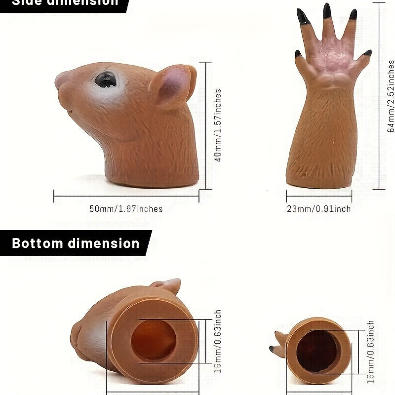 Squirrel Finger Covers Set with Accessories - Creative Toy