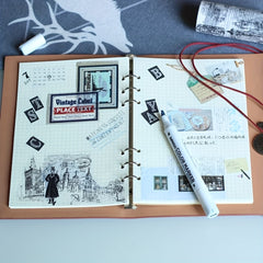 Travelers Vintage A5 Notebook Diary Journal Stationery
