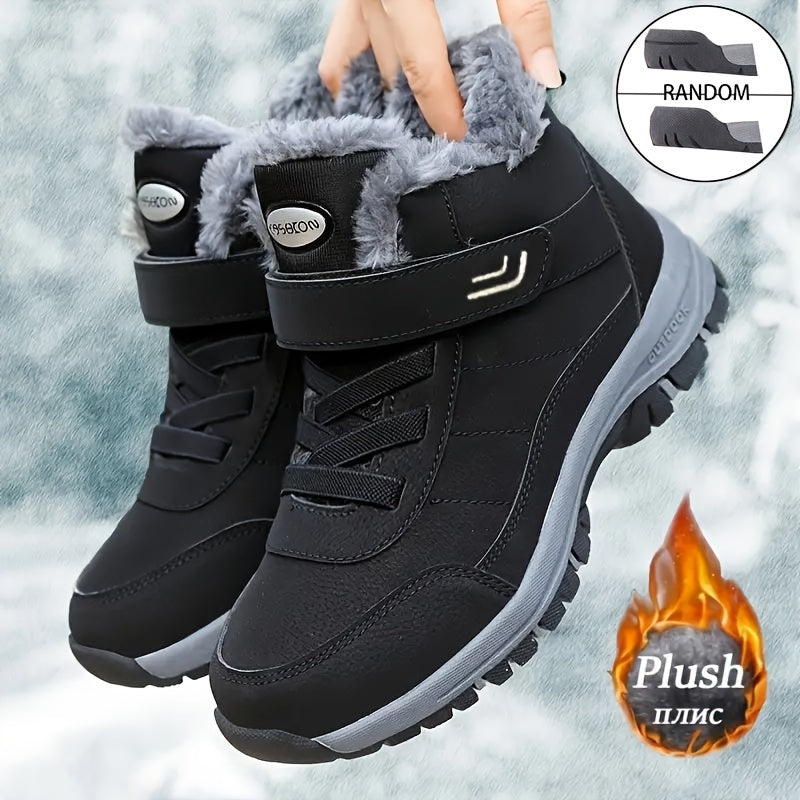 Women's Thermal Snow Boots Slip On Wear Resistance Warm Winter Boots