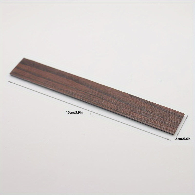 20pcs Fishbone Wood Grain Floor Tiles for Dollhouse Diorama Model