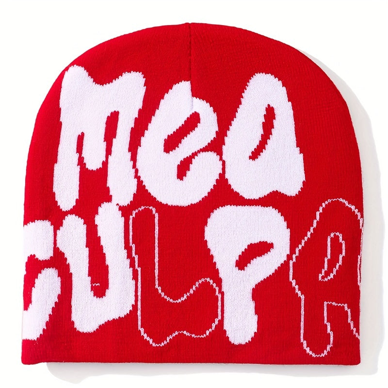 Unisex Hip Hop Knit Beanie Cap Men's Candy Y2K Thermal Hat