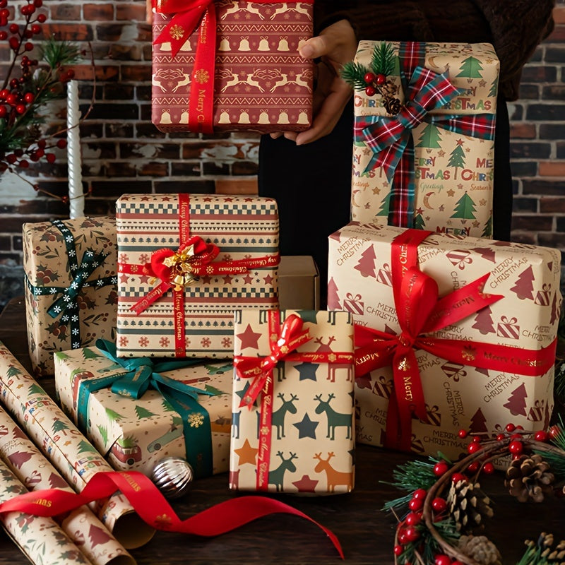 Christmas Birthday Gift Wrapping Paper Arts Crafts Decorations