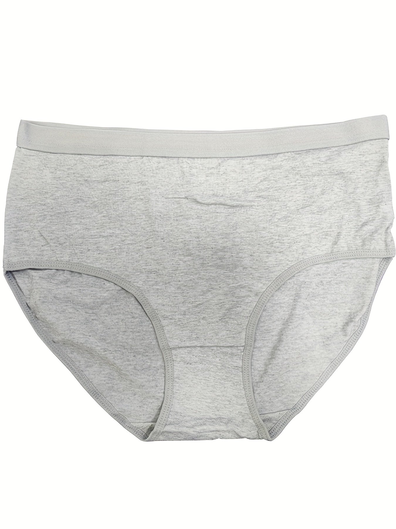 4 Pack Plus Size Basic Underwear Set Women's Plus Medium Stretch
