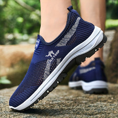 Men's Slip-On Walking Shoes Breathable Mesh Comfortable Sneakers