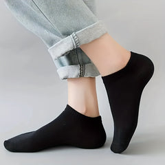 10 20 40 Pairs Unisex Solid Ankle Socks Soft & Lightweight Stockings Hosiery