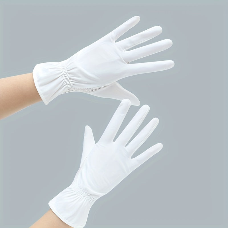 Mesh Breathable Elastic Gloves Thin Ice Silk Non-slip UV Protection