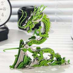 MOKR Chinese Dragon 3D Metal Puzzle - DIY Handcraft Brain Teaser Toy