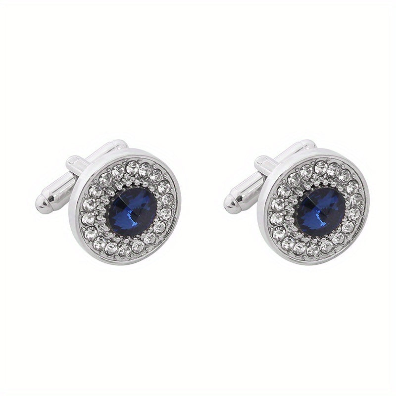 Crystal Cufflinks Suit Button Cufflinks Shirt Studs Accessories