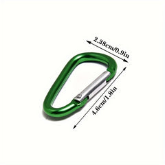 2pcs Aluminum Alloy Carabiner Safety Buckles for Camping Hiking