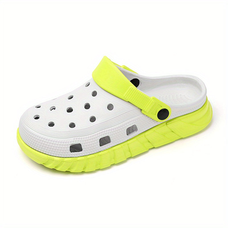 Men's Slip On Platform Clogs Durable Beach Garden Shoes