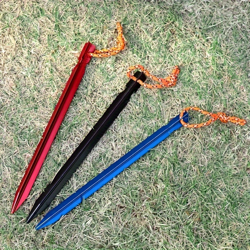 8pcs Outdoor Aluminum Tent Pegs 7.09in