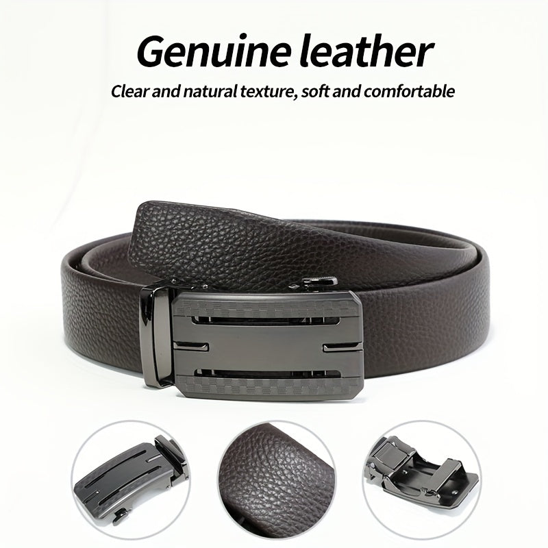Men's Retro Business Casual Pants Belt for Daily Use