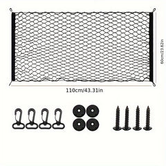 Car Sundries Storage Mesh Bag Double Single Layer Organizer