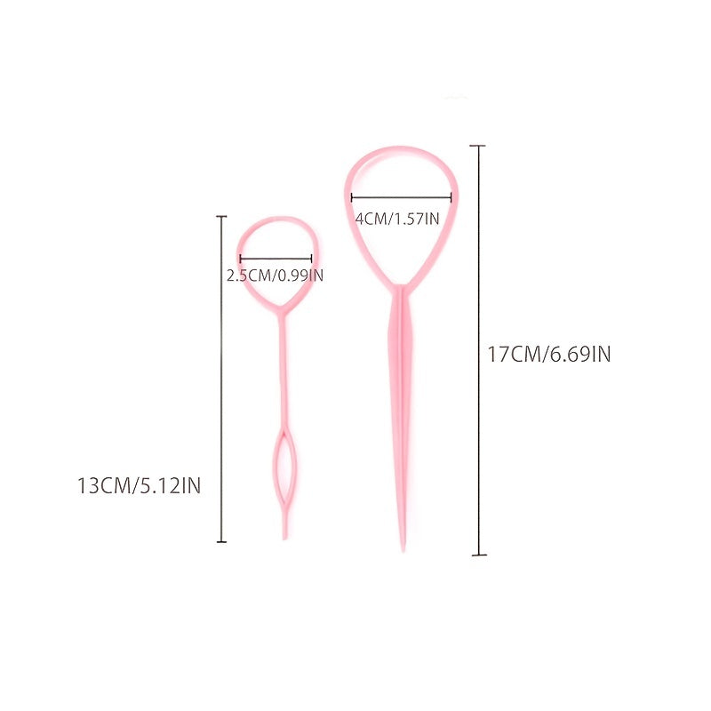 2pcs Hair Loop Styling Tool Hair Braiding Accessories