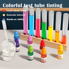 Colorful Test Tube Experiment Set Sensory Learning Science Toy
