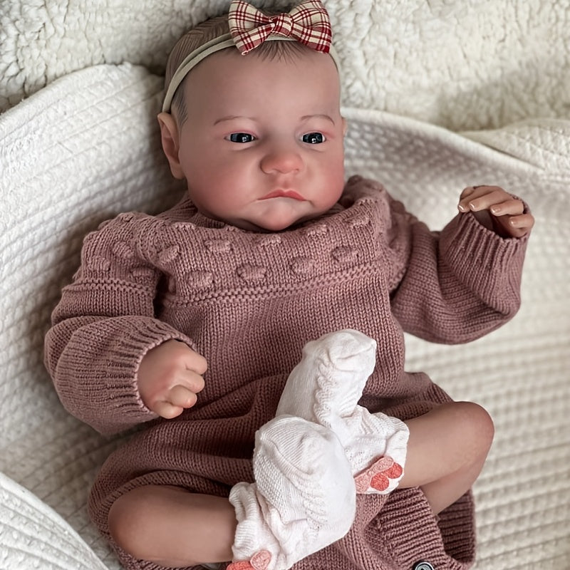 NPK 48 Painted Finished Reborn Baby Doll Levi Awake Newborn Baby Size