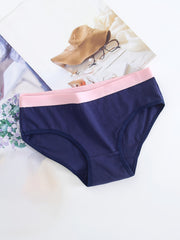 5pcs Cotton Cartoon Briefs Panties Set For Women