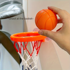 Children's Mini Basketball Hoop with Suction Cup - 3 Balls Set
