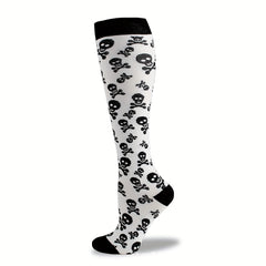 Halloween Skull Over The Calf Socks Decoration Props
