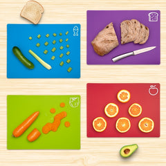 10pcs Flexible Cutting Board BPA Plastic Non-slip Kitchen Meat Vegetables Campin