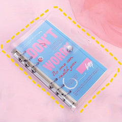 Pink Purple Red Flipbook Notebook A6 Size 80 Sheets