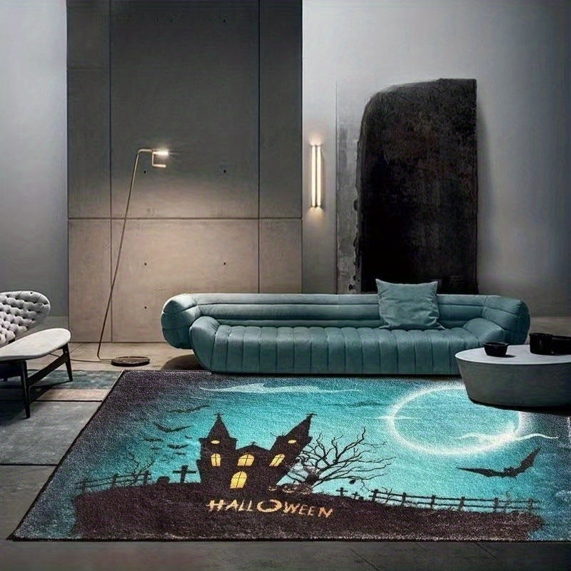 Halloween Area Rug Soft Carpet Machine Washable Home Office Decor