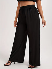  Women's High Waist Wide Leg Trousers