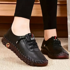 Women's Casual Flat Sneakers Soft Sole Low Top Shoes Comfy Slip On