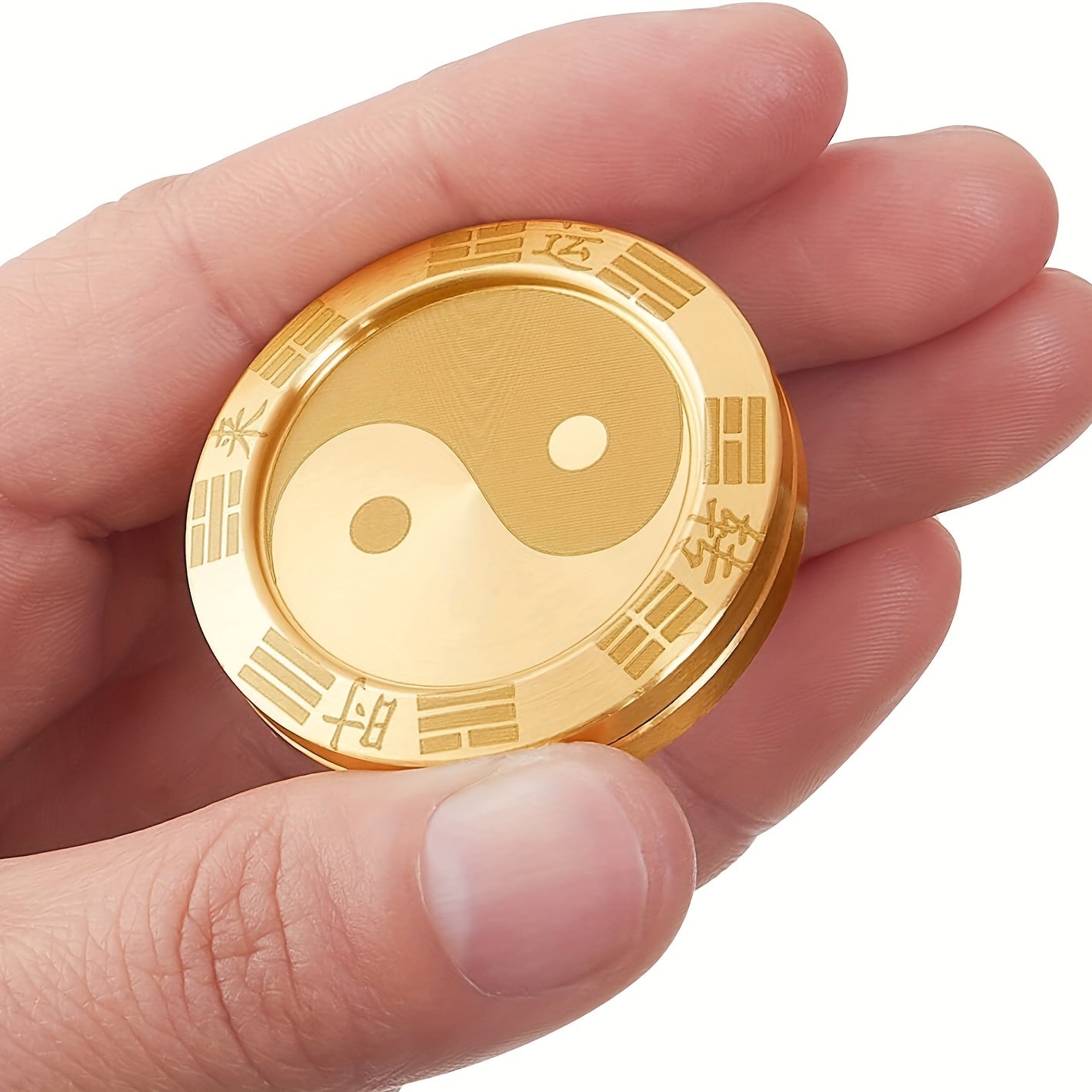Metal Fidget Spinners Lucky Coins Tai Chi Symbols Tactile Toys