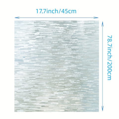 Privacy Window Film Frosted Glass Static Cling Sun Blocking Removable Decor