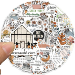 50 Inspiring Environmental Protection Graffiti Stickers for Learning and Play