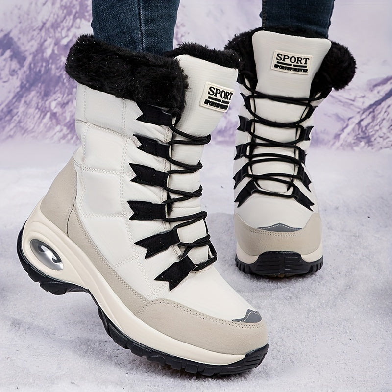 Women's Snow Boots Warm Air Cushion Hiking Shoes