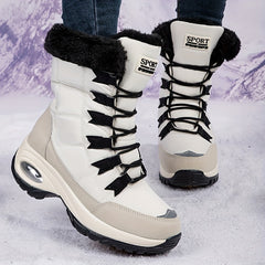 Women's Snow Boots Warm Air Cushion Hiking Shoes
